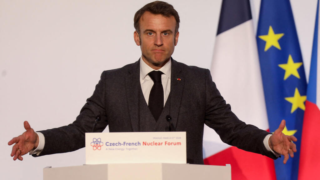macron defende armas nucleares para plano europeu de defesa e é criticado pela oposição