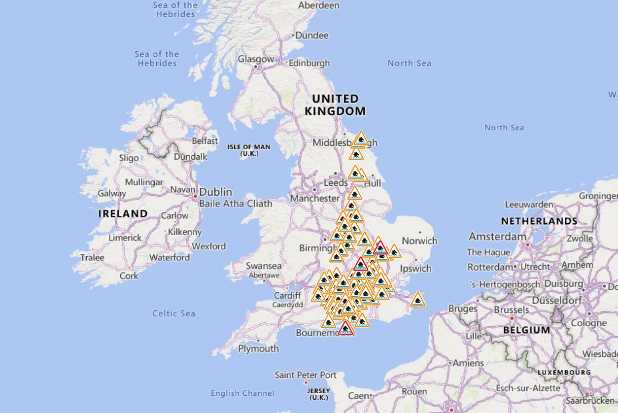 map shows where homes could be flooded as even more rain forecast