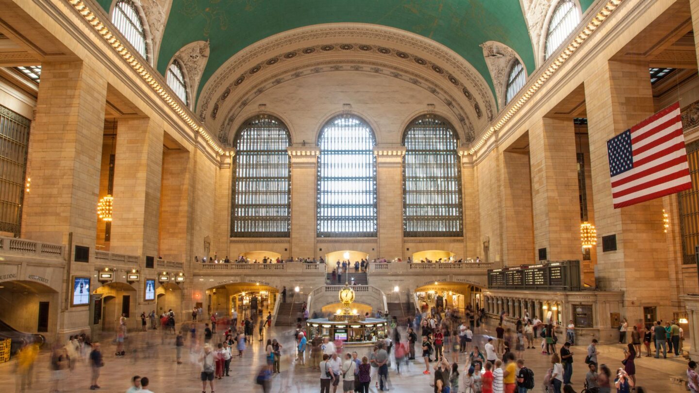 <p>Believe it or not, New York’s Grand Central Terminal is a tourist attraction in its own right. It’s not just a train station; it’s the largest one in the world and impresses visitors with its vast size and beautiful architecture. Once you enter the terminal, you won’t even feel like you’re at a station.</p>