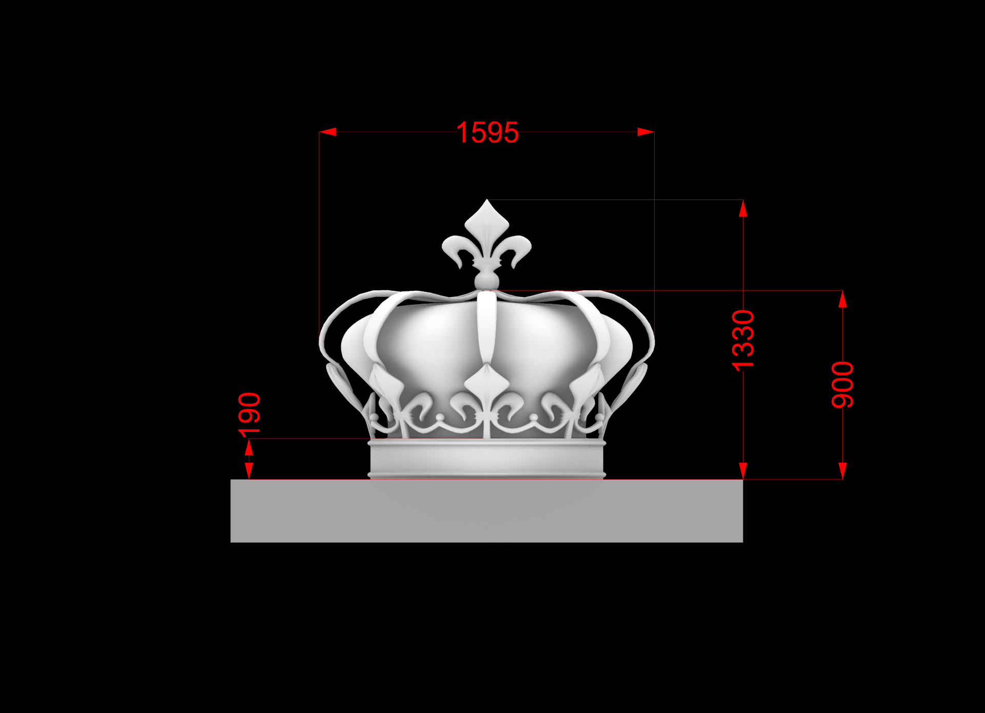 giant crown to be installed outside buckingham palace - here's what it will look like