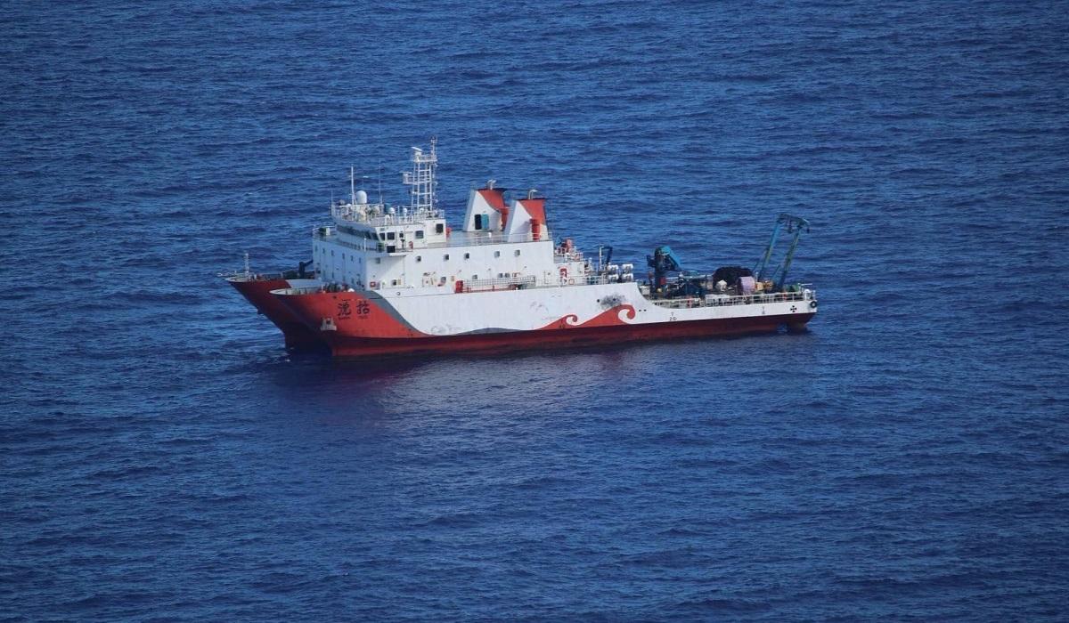 chinese research ship in east ph dropped equipment in catanduanes