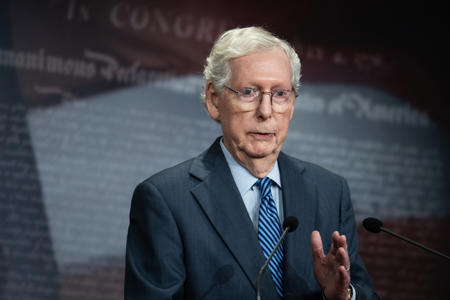 Mitch McConnell Confronted Over Voting to Acquit Donald Trump<br><br>