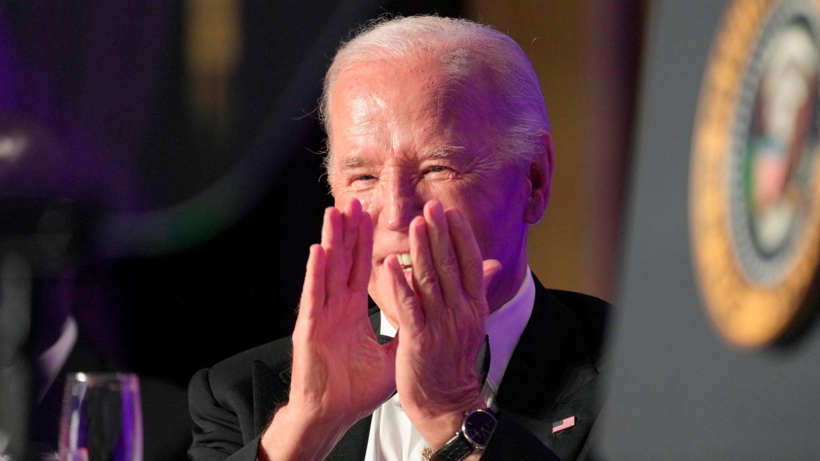 Biden Jokes About Past Stumbles, Digs At Trump During Annual ...