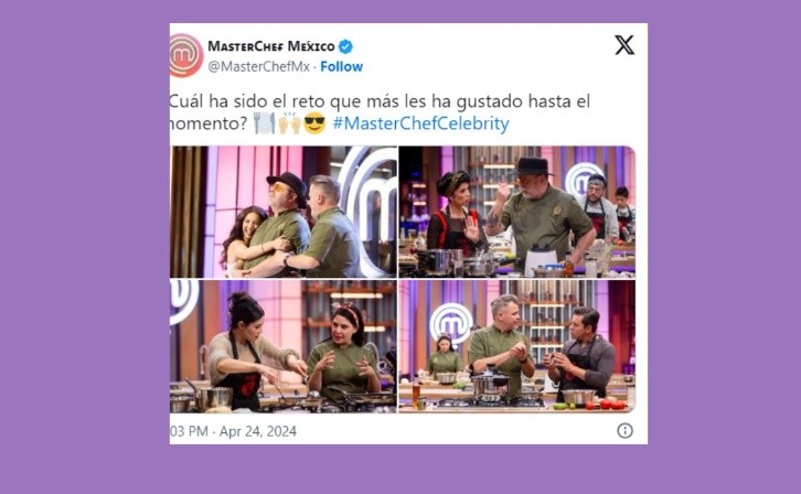 filtran nombre del eliminado en 'masterchef celebrity', reality de tv azteca, este domingo 28 de abril