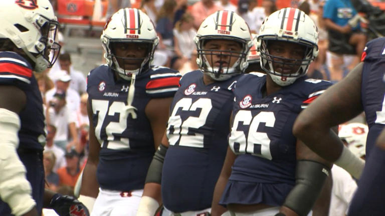 Former Brooks, Auburn offensive lineman Kam Stutts accepts mini-camp ...