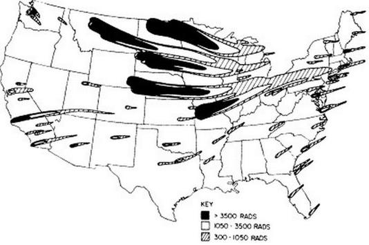 Chilling Map Shows Radioactive Fallout Sweeping Us In Nuclear War Killing 75 The Extinction 2529