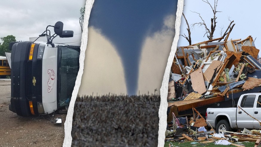 tornados in den usa: diese 5 videos zeigen die heftige verwüstung