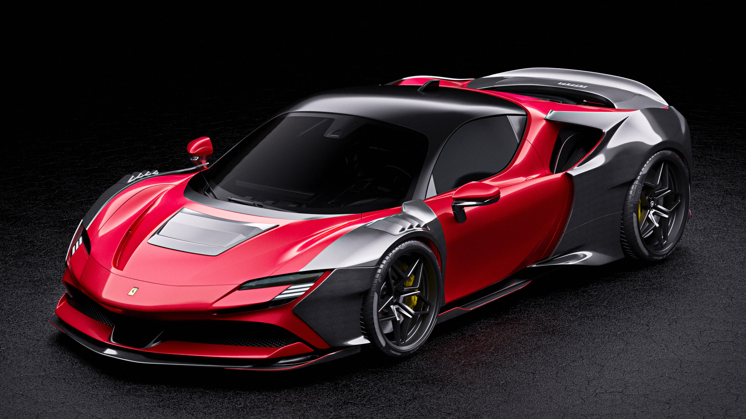 zacoe’s carbon fibre widebody kit for the ferrari sf90 is quite... something