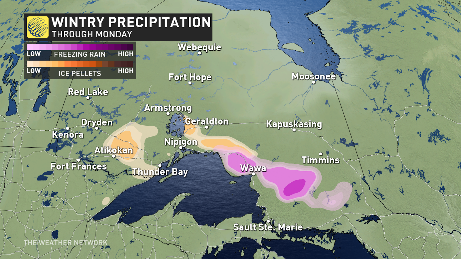 snow, ice make a wintry comeback in northern ontario to end april