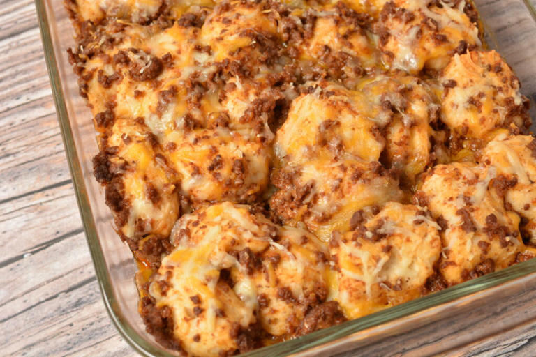 Sloppy Joe Biscuit Casserole