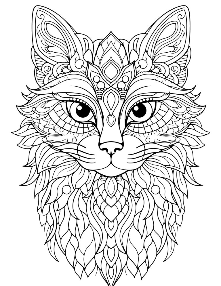 25 animal coloring pages for adults