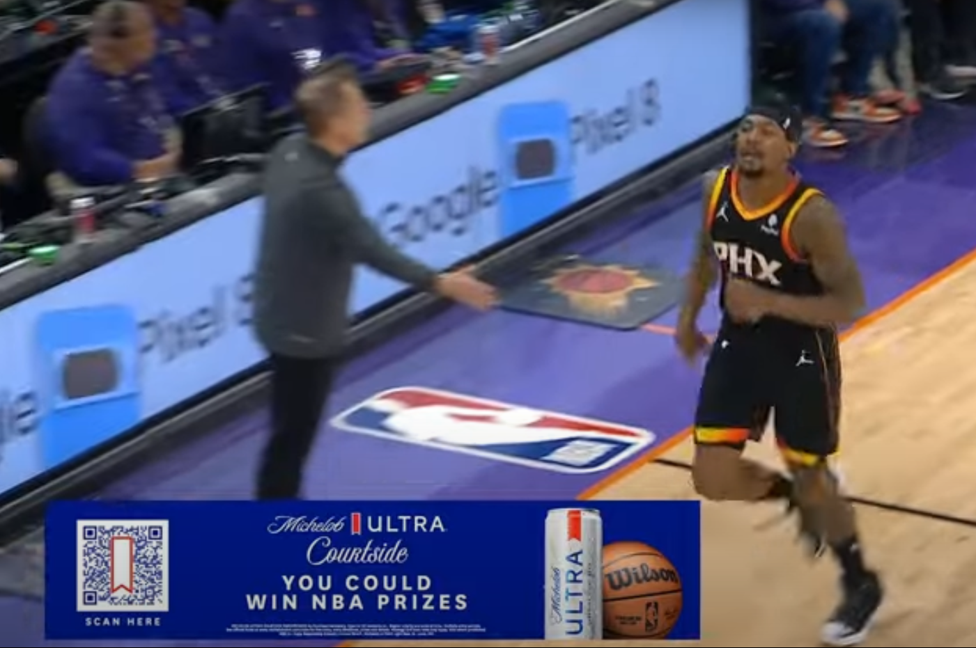 bradley beal appeared to ignore a handshake from suns coach frank vogel during season-ending loss