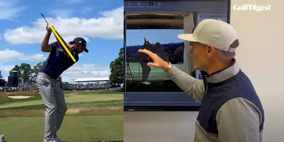 there's a fascinating lesson hiding in max homa's silky golf swing