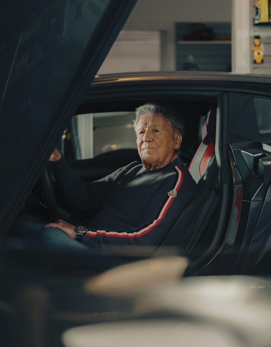 mario andretti's love for his lamborghini aventador has nothing to do with how it drives