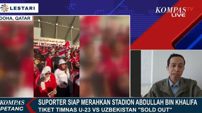 wni di qatar ungkap alasan membeludaknya suporter indonesia di piala asia u-23,tribun merah membara