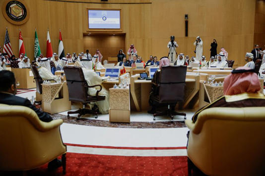U.S. Secretary of State Antony Blinken attends a Joint Ministerial Meeting of the GCC-U.S. Strategic Partnership to discuss the humanitarian crises faced in Gaza, in Riyadh, Saudi Arabia, April 29, 2024. REUTERS/Evelyn Hockstein/Pool