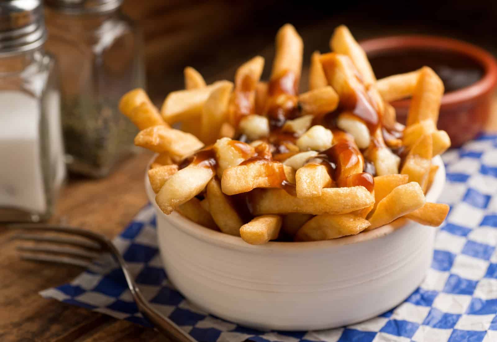Image Credit: Shutterstock / Foodio <p><span>French fries, cheese curds, and gravy – a simple dish that’s become synonymous with Canadian comfort food. Perfect for those chilly northern nights.</span></p>