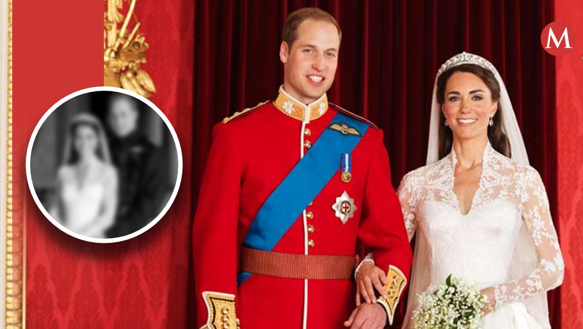 kate middleton y el príncipe william celebran aniversario con una foto inédita de su boda