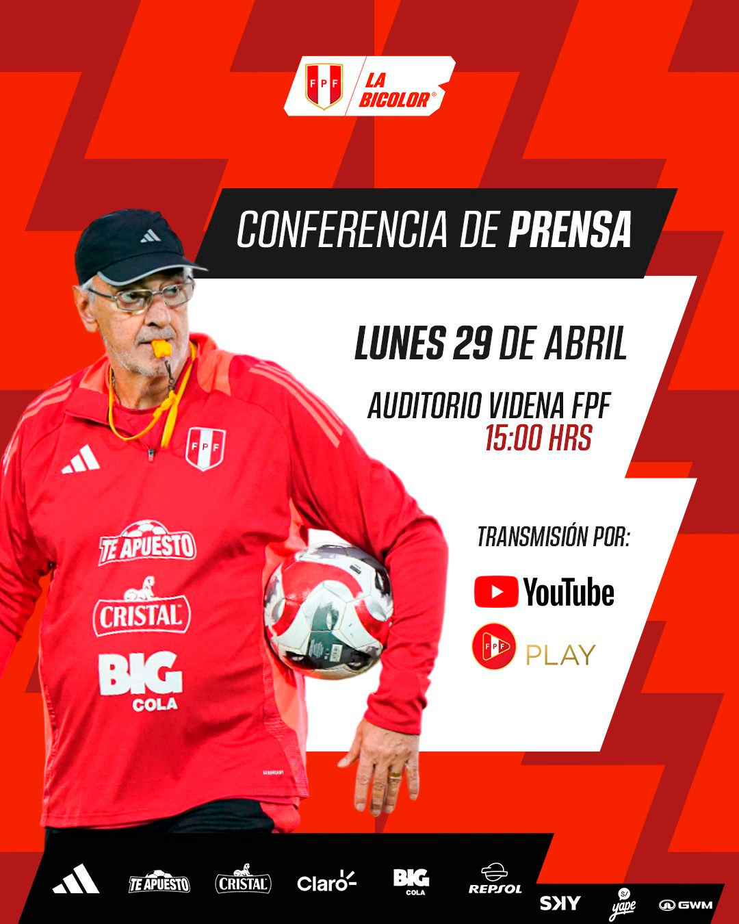 jorge fossati en vivo se pronuncia por novedades en la selección peruana en directo