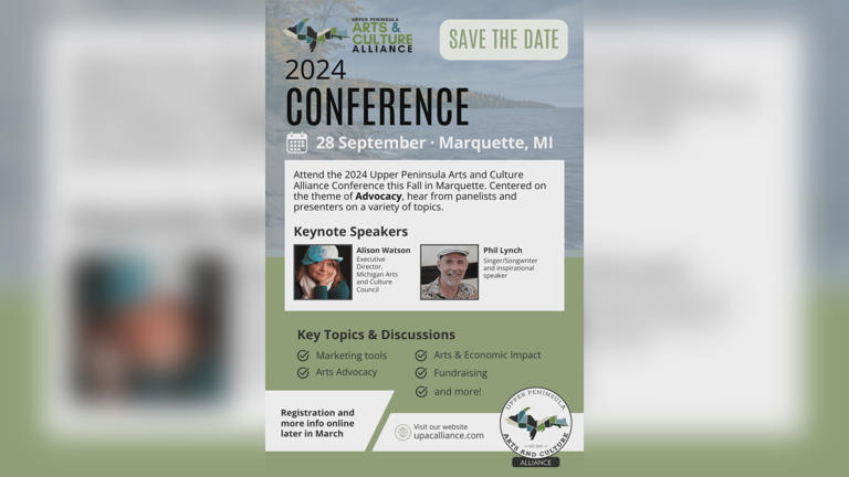 The Upper Peninsula Arts and Culture Alliance is hosting its annual conference in Marquette this September.