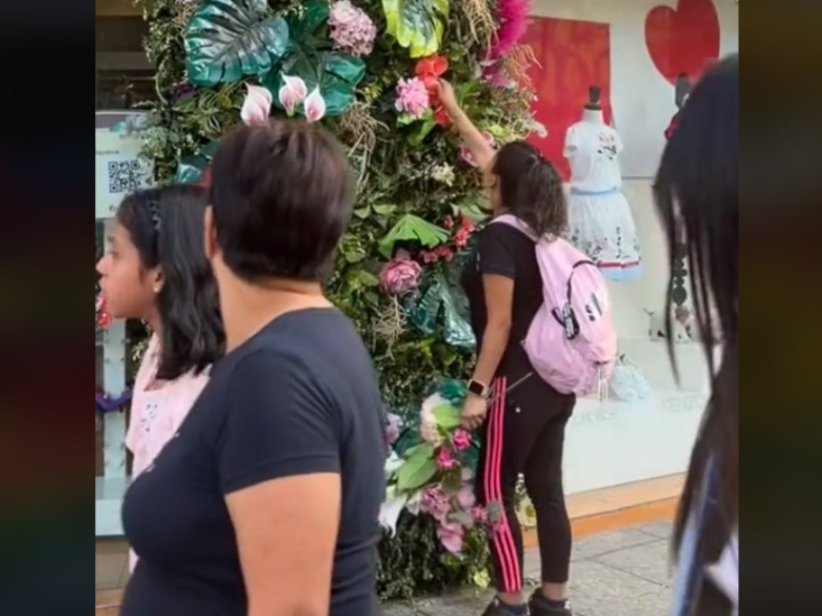 video: señoras se llevan arreglos de festival de flores 2024; causan polémica