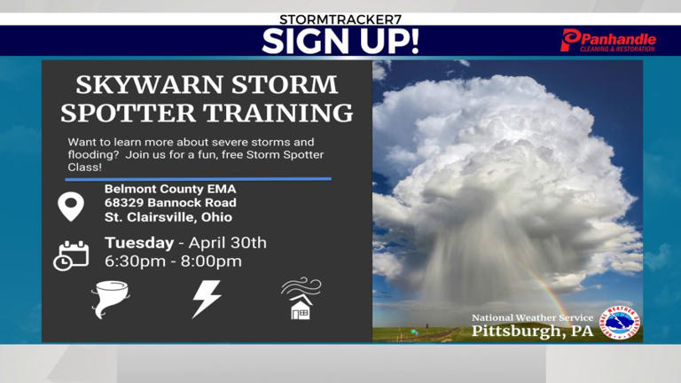 NWS SKYWARN Training in Belmont County