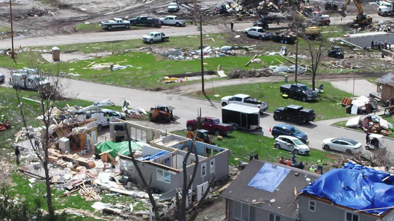 Drone footage shows damage, devastation in Minden from Friday's deadly ...