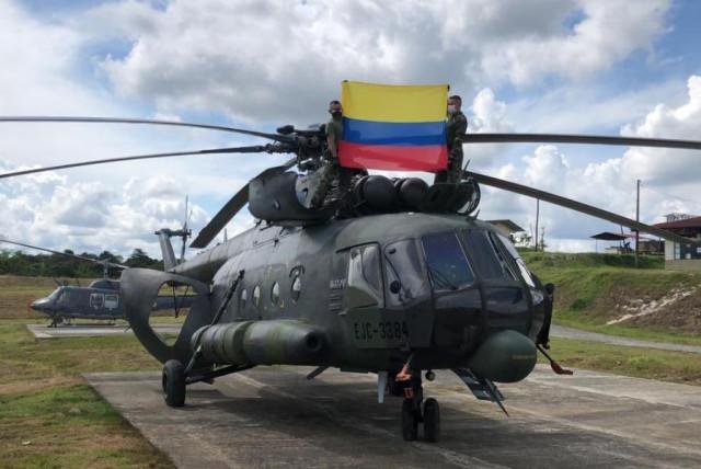 fuerzas militares reporta la desaparición de un helicóptero mi-17 en el sur de bolívar