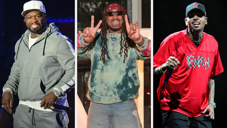 50 Cent on Speculation Chris Brown Bought Up Quavo Tickets Amid Beef to Ensure Low Show Turnout: 'LOL'