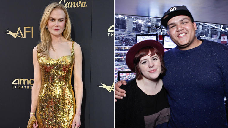 Nicole Kidman's adopted children with Tom Cruise, Isabella and Connor, were absent from her AFI Life Achievement Award event Saturday. Getty Images