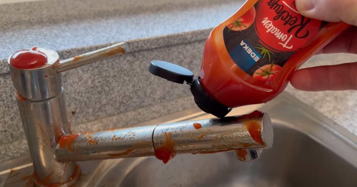 gnid ketchup mod din vandhane: se så magien ske
