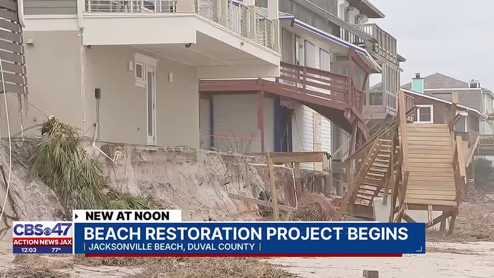 $32 Million Beach Renourishment Project Is Underway In Duval County