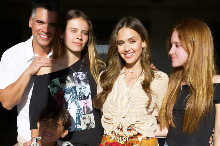 Jessica Alba/Instagram Jessica Alba and her family on her birthday.