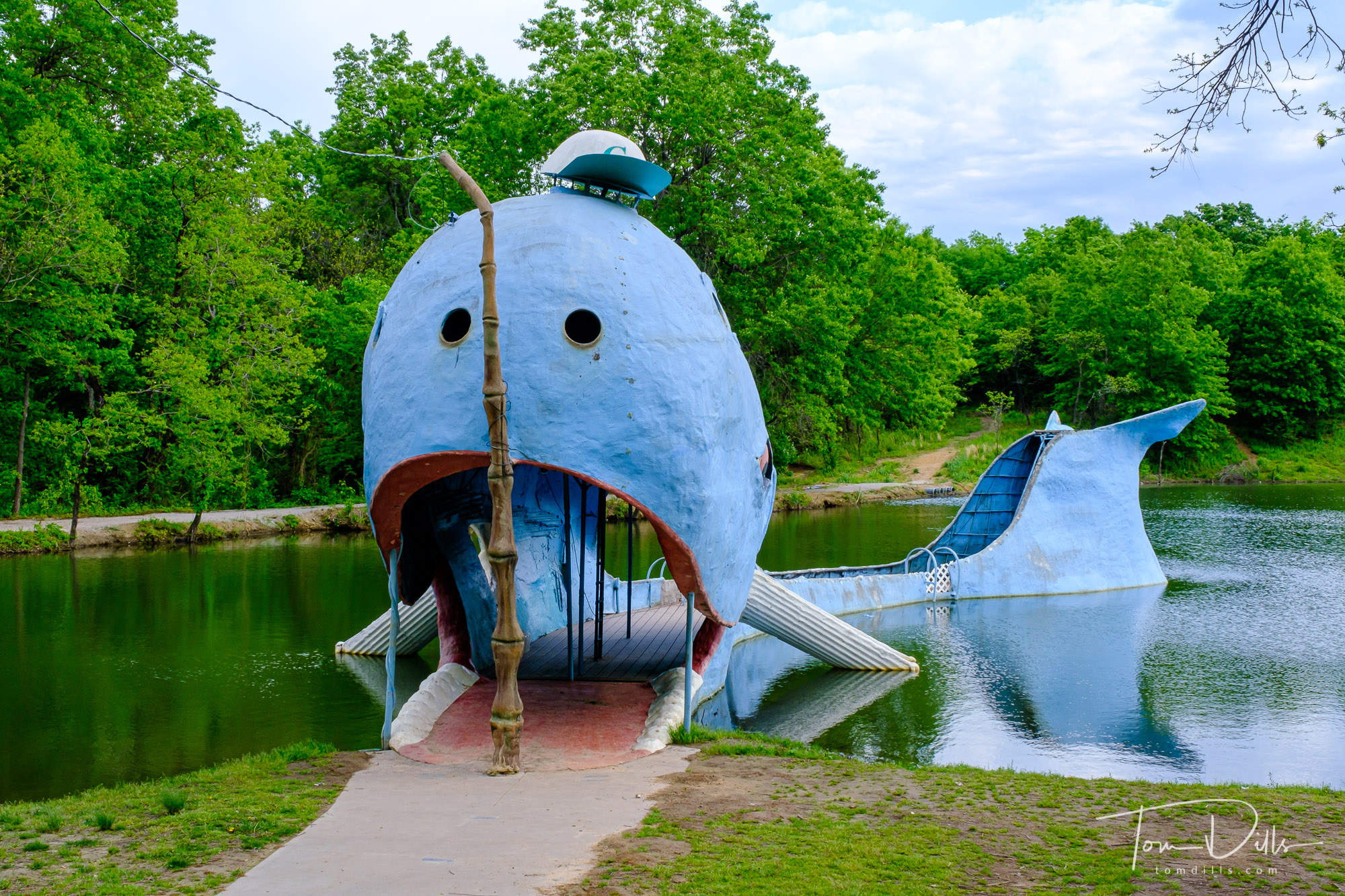 Originally built as a surprise anniversary gift, the Blue Whale of Catoosa has since become one of Route 66's most iconic roadside attractions, offering visitors the chance to climb inside and explore its interior.]]>