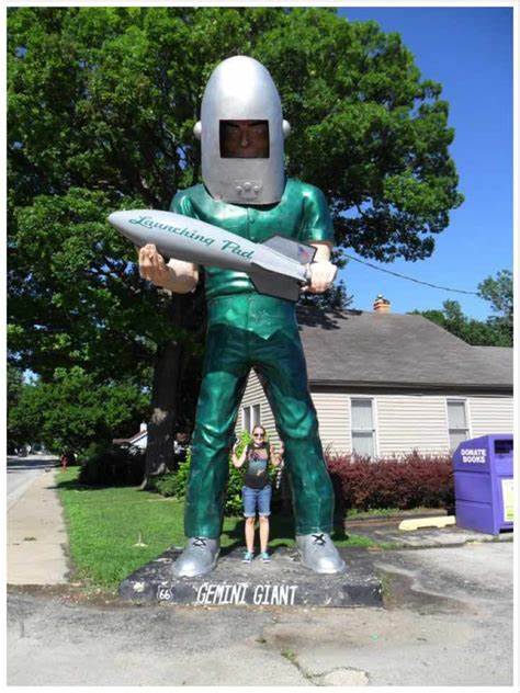 Standing over 30 feet tall, the Gemini Giant is a towering fiberglass statue that has become one of Route 66's most beloved landmarks.]]>