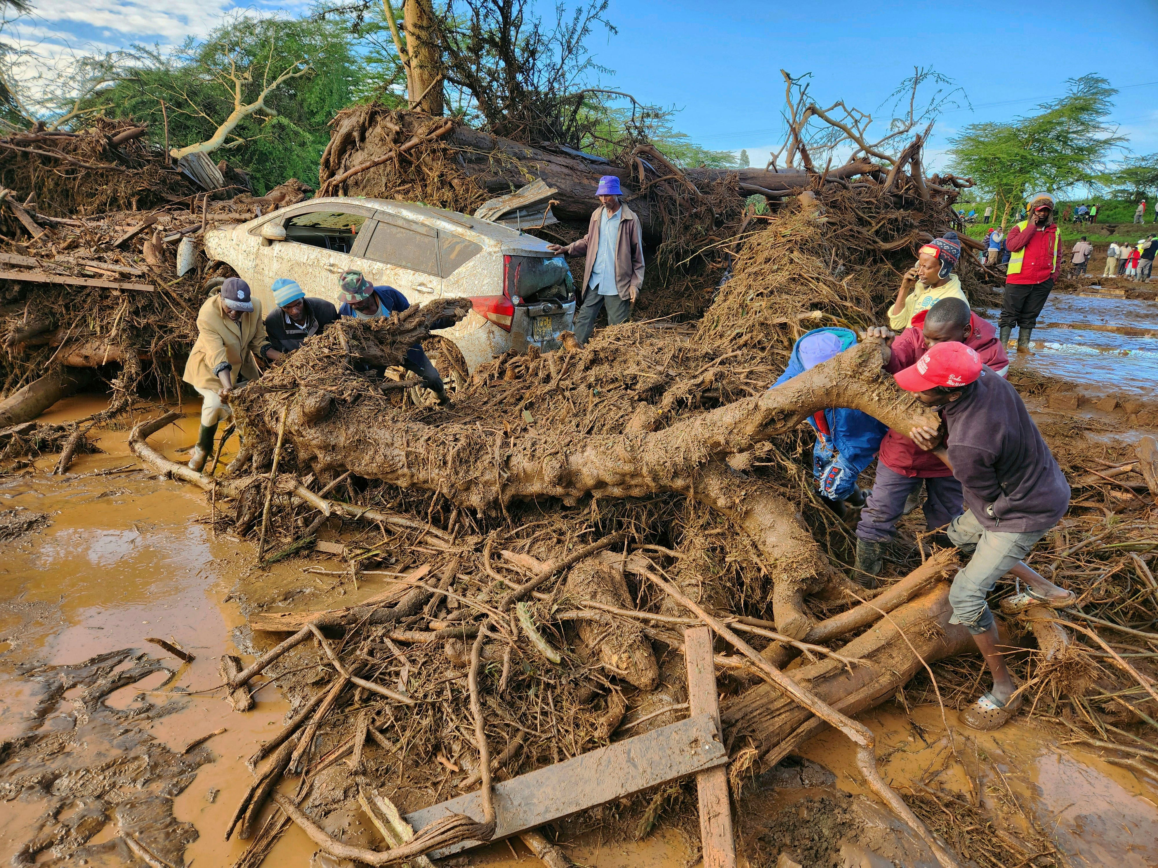 kenya flooding: 45 dead and dozens missing after floods destroy houses