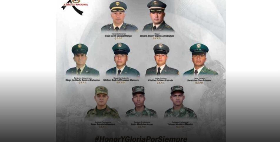 ejército entregó nuevos detalles del accidente de un helicóptero militar que dejó nueve uniformados muertos en el sur de bolívar