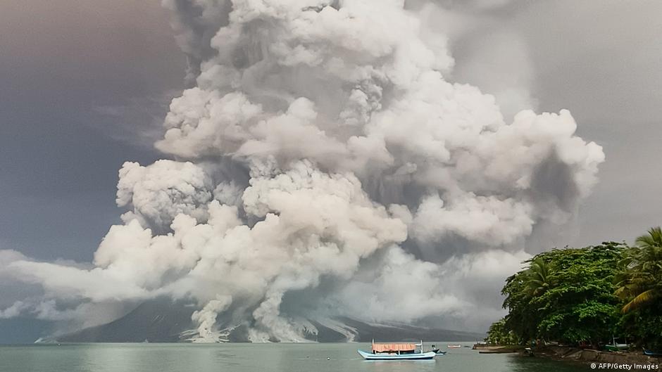 indonesia's ruang volcano erupts again, closing airport