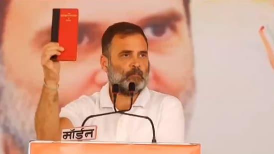 'bjp will tear apart and throw constitution' if voted back to power', claims rahul gandhi
