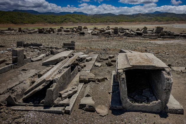 φιλιππίνες: βυθισμένη αρχαία πόλη αναδύθηκε από το νερό, το κύμα ζέστης στέγνωσε φράγμα