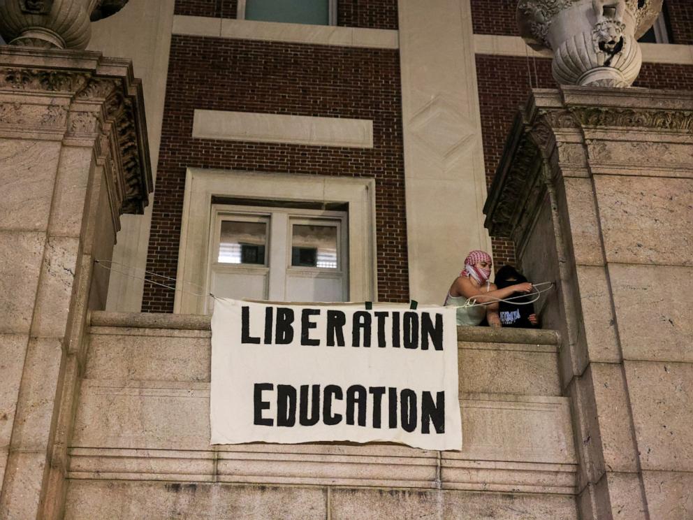 college protests live updates: columbia hall occupied, barricade erected