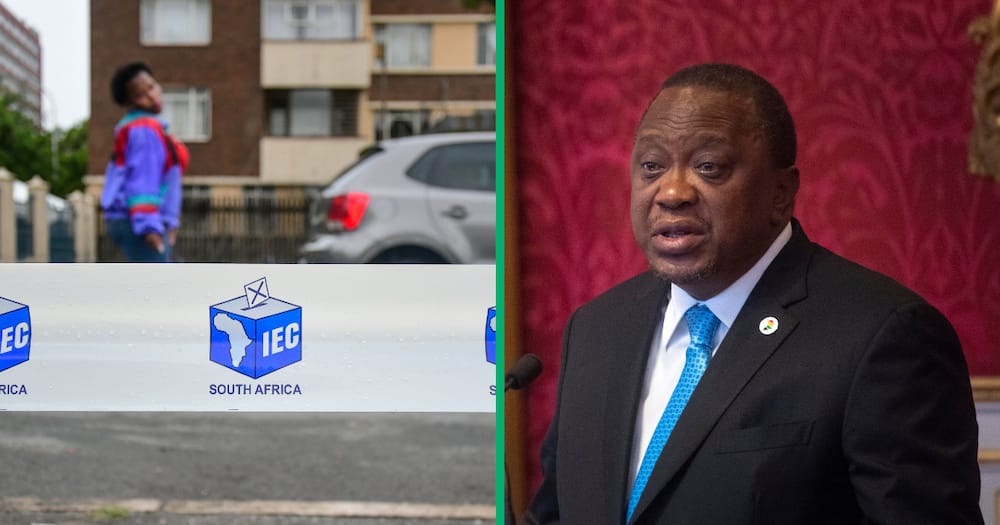 kenyatta takes charge of au election mission in south africa