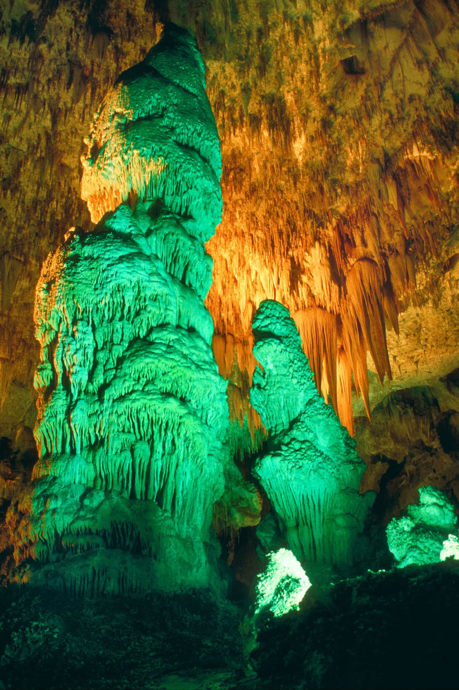 <p>Carved from limestone deposited in an ancient sea, the underground chambers form one of the state's most famous visitor attractions—and one of the largest cave systems in the world! The Temple of the Sun formation in the Big Room (pictured) is one of the extraordinary geological highlights of this hidden marvel.</p><p>You may also like: </p>
