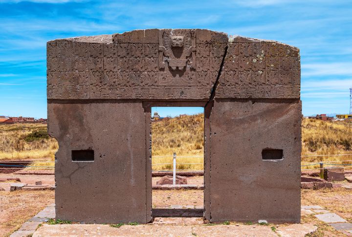 <p>Located near Lake Titicaca in Bolivia, the pyramid-like formation famous as the Akapana or “Gateway of the Sun” at Tiwanaku is a marvel of pre-Columbian engineering. We are unsure when it was built, and its purpose remains a mystery. Some theories suggest it served as a shrine. The intricate stonework and precise astronomical alignments found at Tiwanaku hint at the advanced knowledge possessed by this prehistoric civilization.</p>