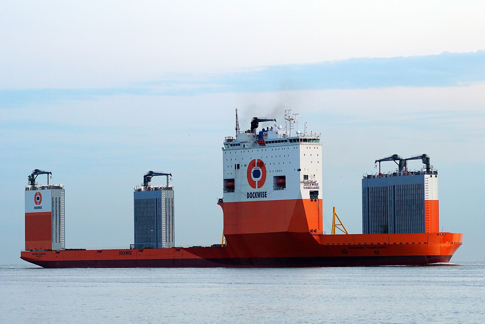 <p>The Dockwise Vanguard—also known as the BOKA Vanguard—is a semisubmersible heavy-lift ship, and is the largest vessel of its kind ever built. It’s like the biggest and baddest tow truck of the sea.</p>