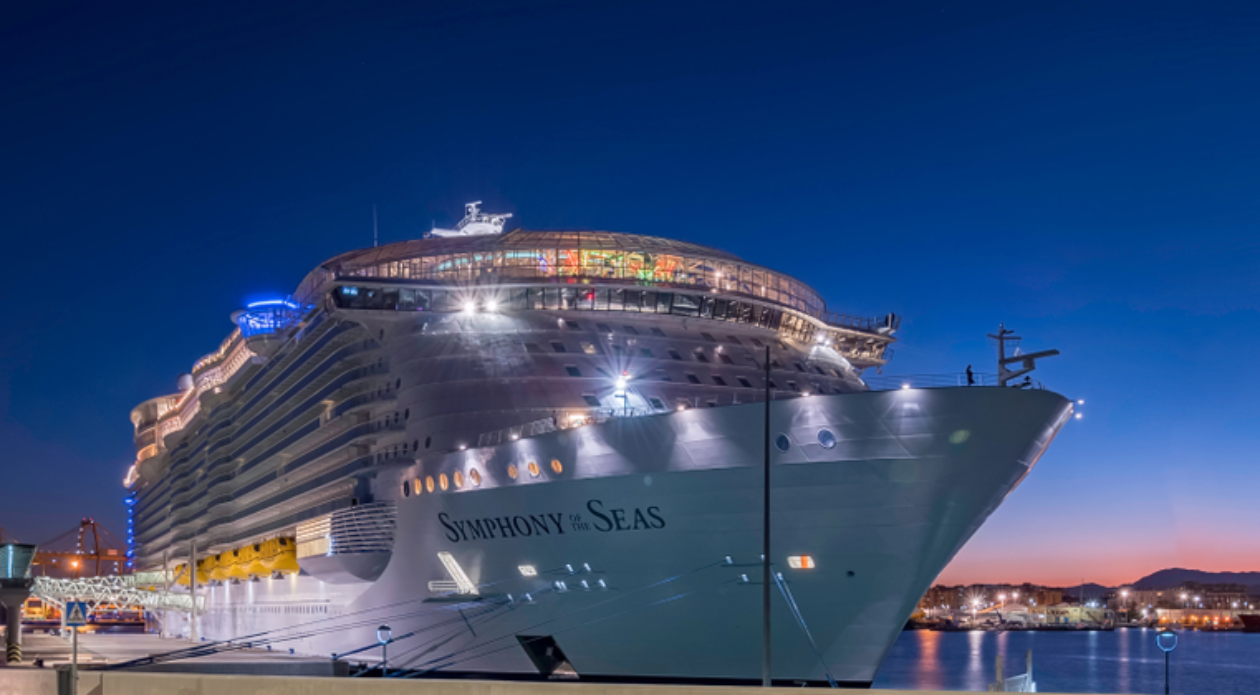 <p>Another record-breaking cruise ship by Royal Caribbean is the Symphony of the Seas. This ship is designed with luxurious entertainment in mind.</p>