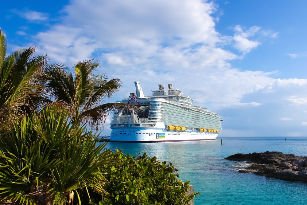 <p>The Symphony of the Seas has six engines in total: three 16-cylinder Wärtsilä 16V46D and three 12-cylinder Wärtsilä 12V46D engines.</p>  <p>Each engine is approximately the size of a shipping container and all work together to power the colossal ship.</p>