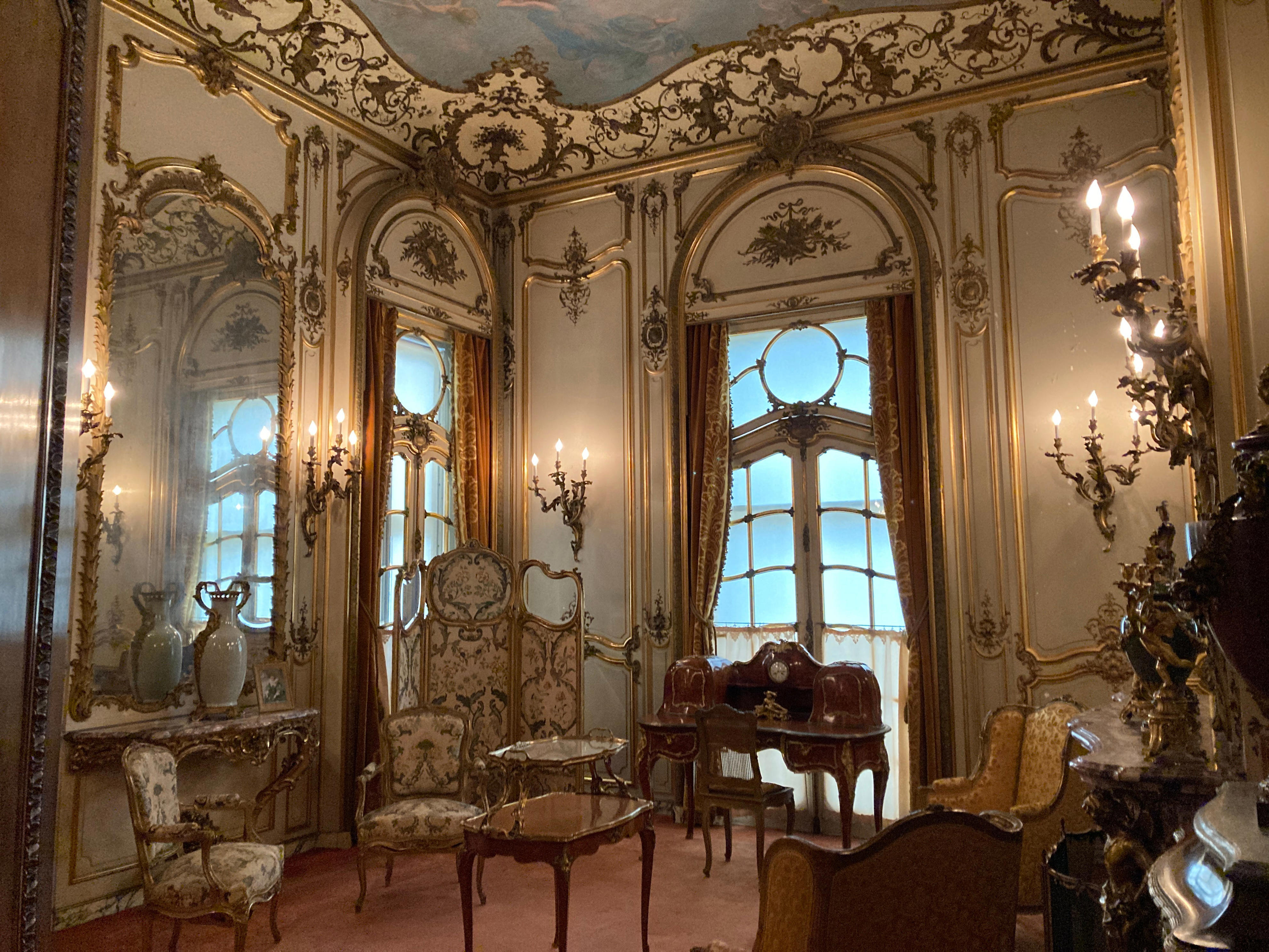 <p>Frederick and Louise had a permanent residence in Paris, which inspired the Louis XIV-style decor.</p><p>Vanderbilt butler Alfred Martin told the <a href="https://www.nps.gov/vama/learn/historyculture/reception-room.htm">National Park Service</a> that when the door to the salon was closed, "that was a sure indication that Mrs. Vanderbilt did not want to be disturbed."</p>