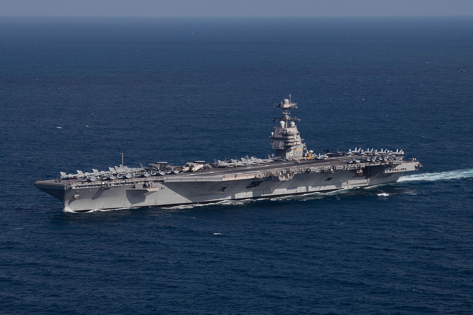 <p>The USS Gerald R. Ford is an American aircraft carrier, and an engineering wonder. Debuting in 2023, it’s the leading modern warship of its class, and <strong>the world's largest aircraft carrier.</strong></p>
