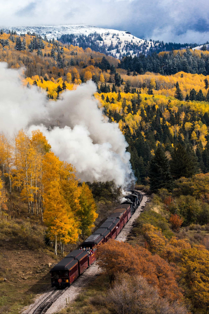 <p>A rewarding way to sightsee the region is as a passenger on the Cumbres & Toltec Scenic Steam Train. The heritage railroad runs between Chama, New Mexico, and Antonito, Colorado. The locomotive chugs over the Cumbres Pass at an elevation of 3,054 m (10,022 ft), affording breathtaking views of the mountainous landscape.</p>